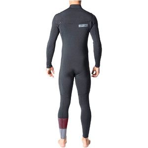 Rip Curl Aggrolite 4/3mm GBS Chest Zip Wetsuit Charcoal WSM8RM